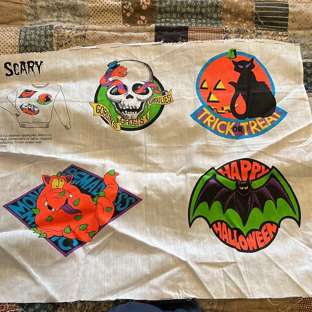 Vintage Halloween Appliques crafts patches